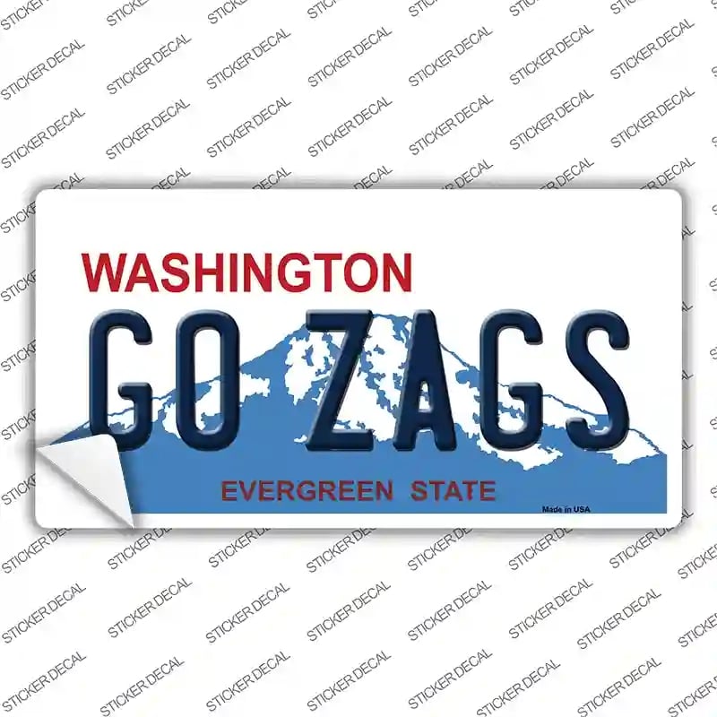 LP-13103s-XL Go Zags Novelty Sticker Decal, Extra Large
