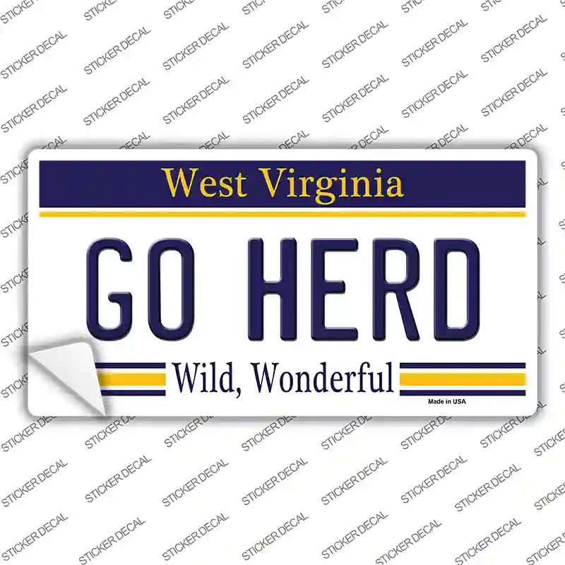 LP-13108s-XL Go Herd Novelty Sticker Decal, Extra Large