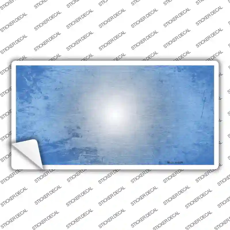 LP-3521s-L Light Blue & White Fade Scratched Novelty Sticker Decal, Large