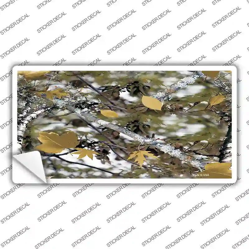 LP-3760s-XL Real Leaf Camouflage Novelty Sticker Decal, Extra Large