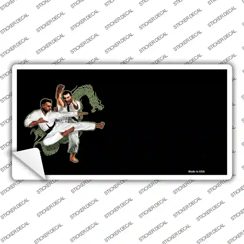 LP-3806s-S Karate Offset Novelty Sticker Decal, Small