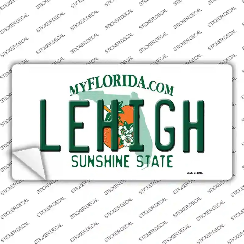 LP-8523s-XL Lehigh FL Novelty Sticker Decal, Extra Large