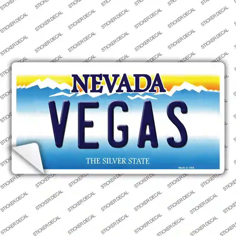 LP-9542s-XL Vegas Nevada Novelty Sticker Decal, Extra Large
