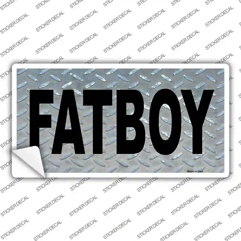 LP-4203s-S Fat Boy Diamond Novelty Sticker Decal, Small