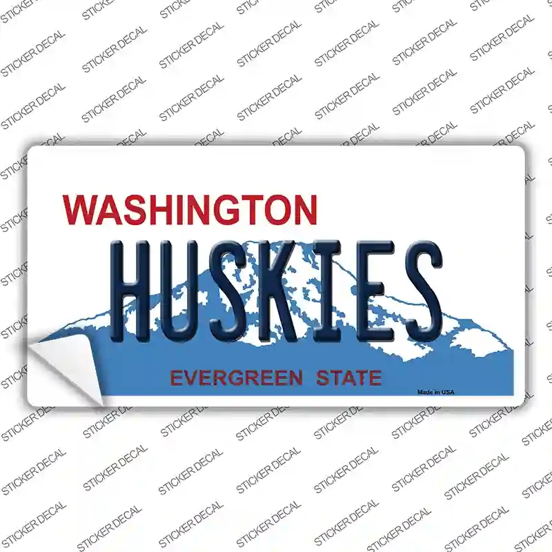 LP-8696s-S Huskies Washington Novelty Sticker Decal, Small