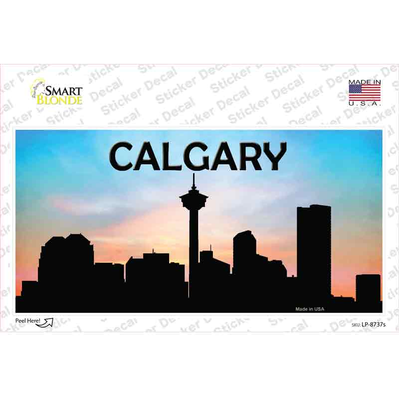 LP-8737s-M Calgary Silhouette Novelty Sticker Decal, Medium