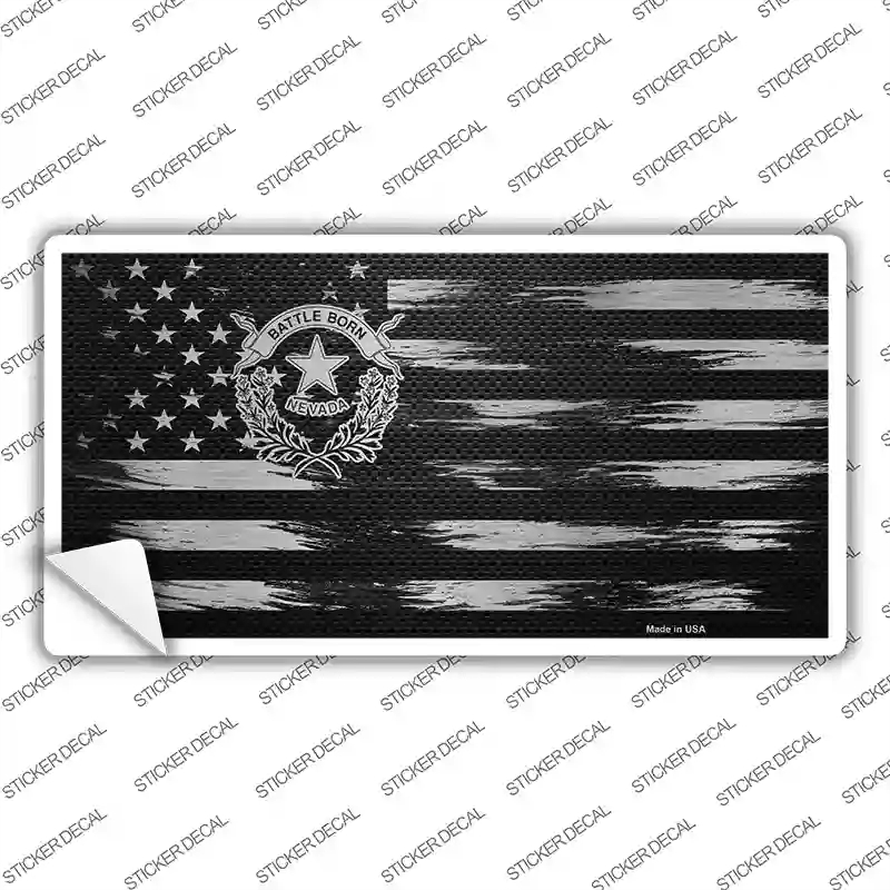LPC-1120s-S Nevada Carbon Fiber Novelty Sticker Decal, Small