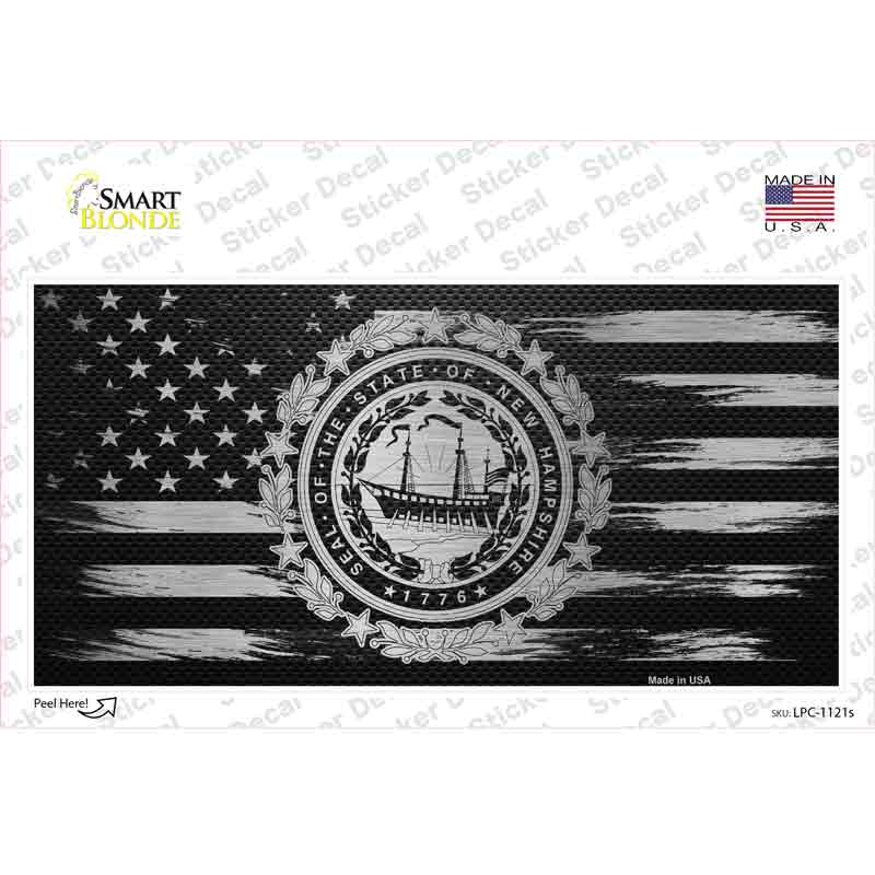 LPC-1121s-M   Hampshire Carbon Fiber Novelty Sticker Decal, Medium