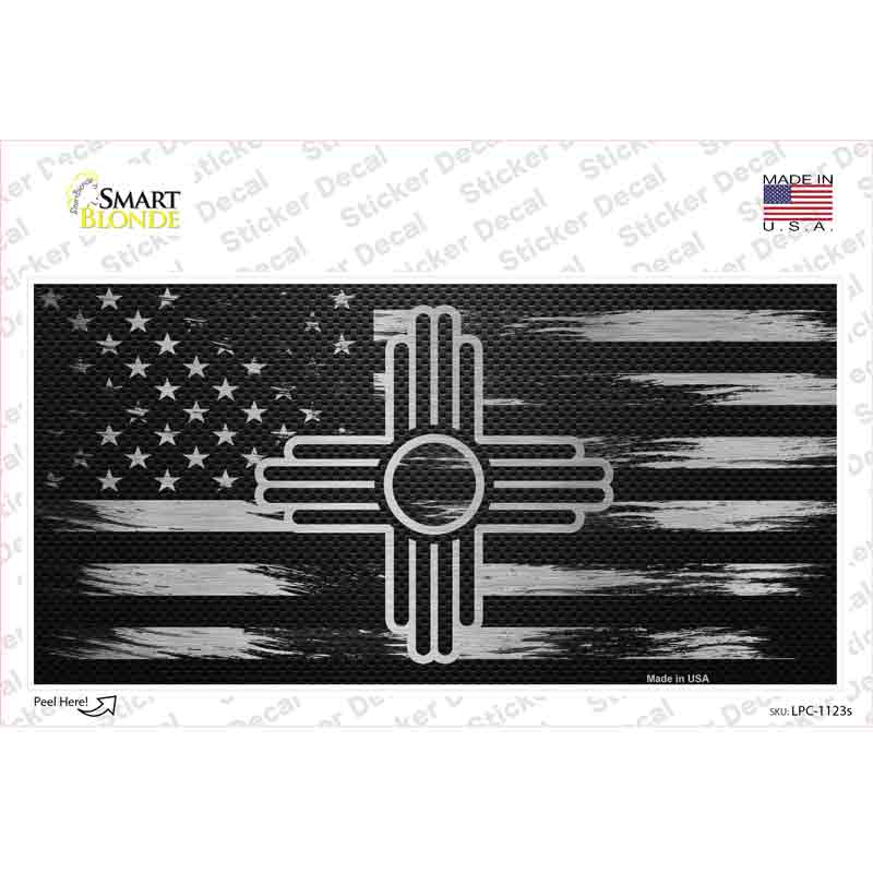 LPC-1123s-M   Mexico Carbon Fiber Novelty Sticker Decal, Medium