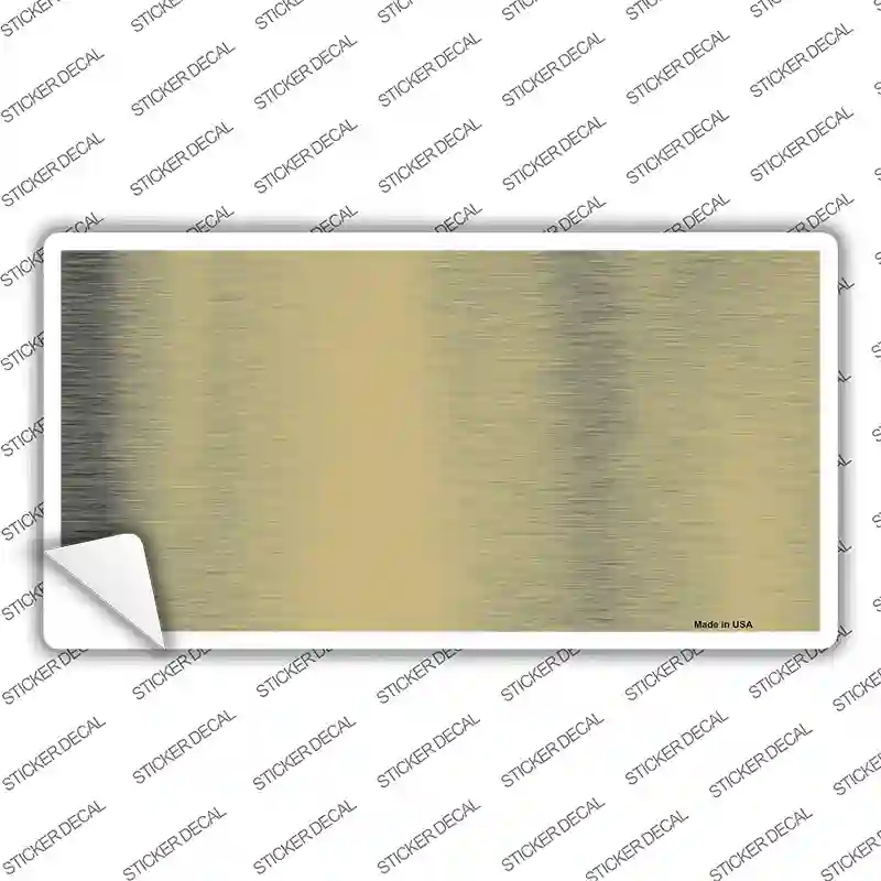 LPC-1012s-S Gold Metallic Solid Novelty Sticker Decal, Small