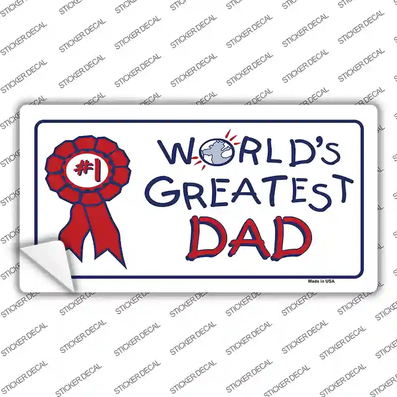 LP-403s-S Worlds Greatest Dad Novelty Sticker Decal, Small