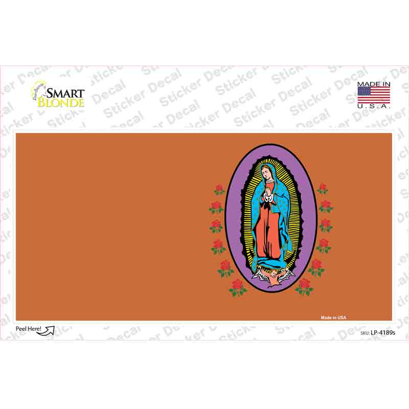 LP-4189s-M Virgin Mary Copper Novelty Sticker Decal, Medium