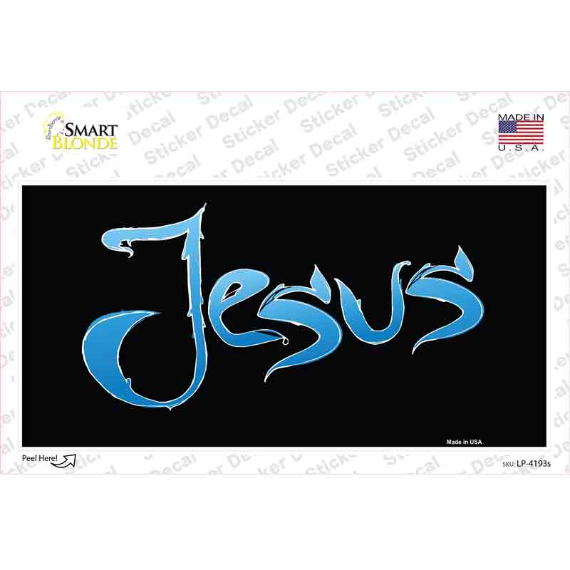 LP-4193s-M Jesus Novelty Sticker Decal, Medium