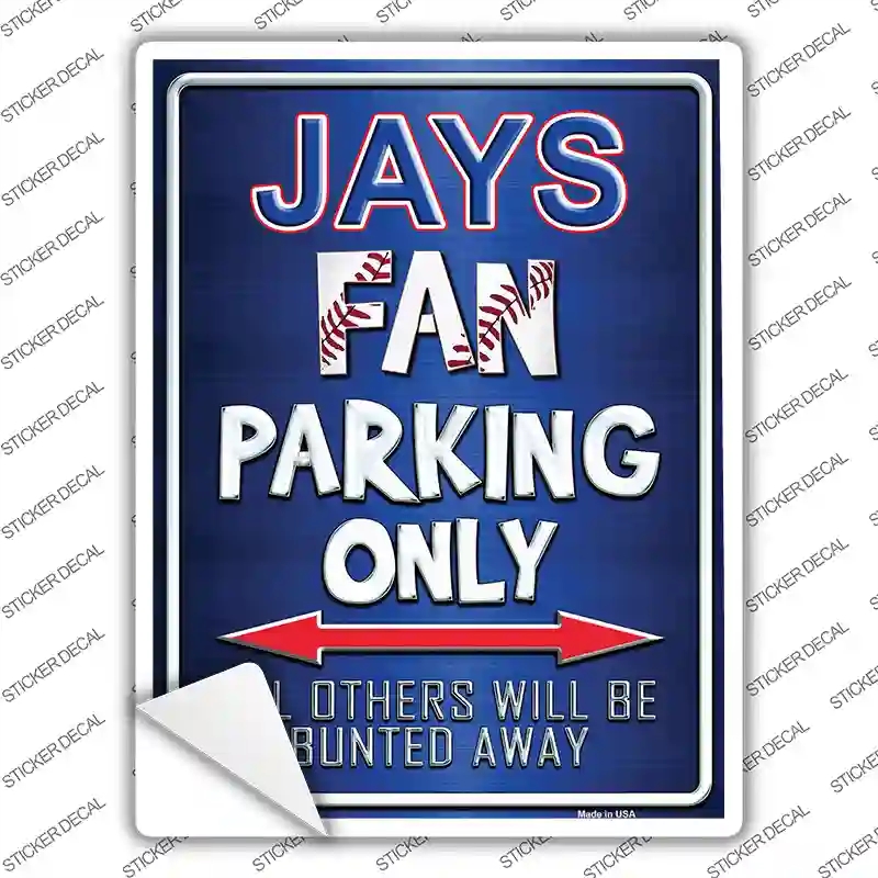 P-213s-L Jays Novelty Rectangle Sticker Decal, Large