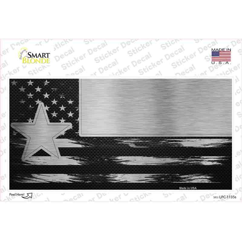 LPC-1135s-M Texas Carbon Fiber Novelty Sticker Decal, Medium