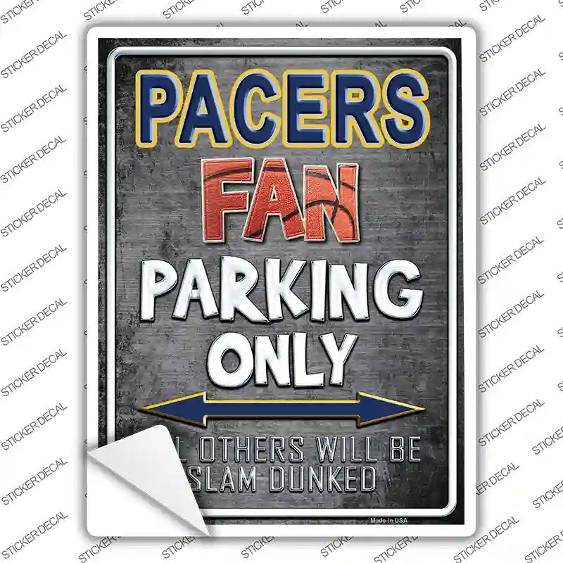 P-258s-S Pacers Novelty Rectangle Sticker Decal, Small