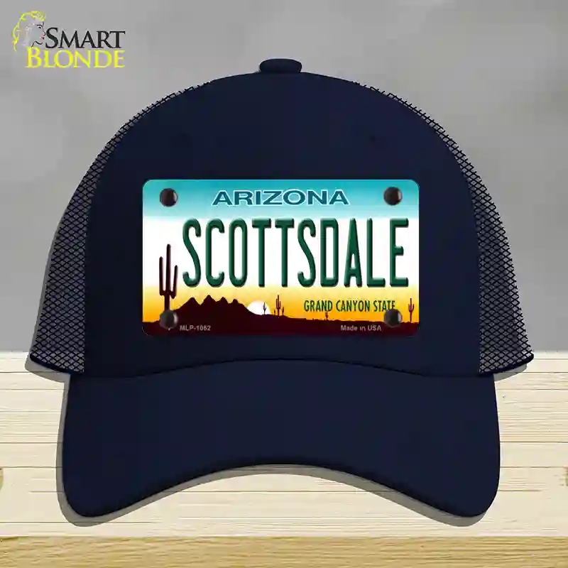 HAT16-MLP-1062 Scottsdale Arizona Novelty License Plate Hat, Mesh - Navy