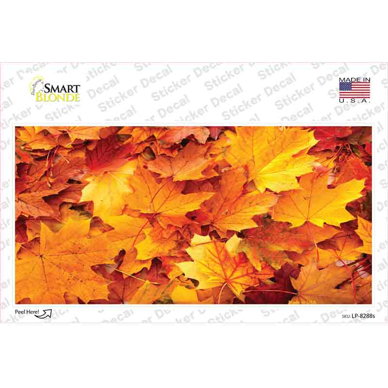 LP-8288s-M Fall Leaves Novelty Sticker Decal, Medium