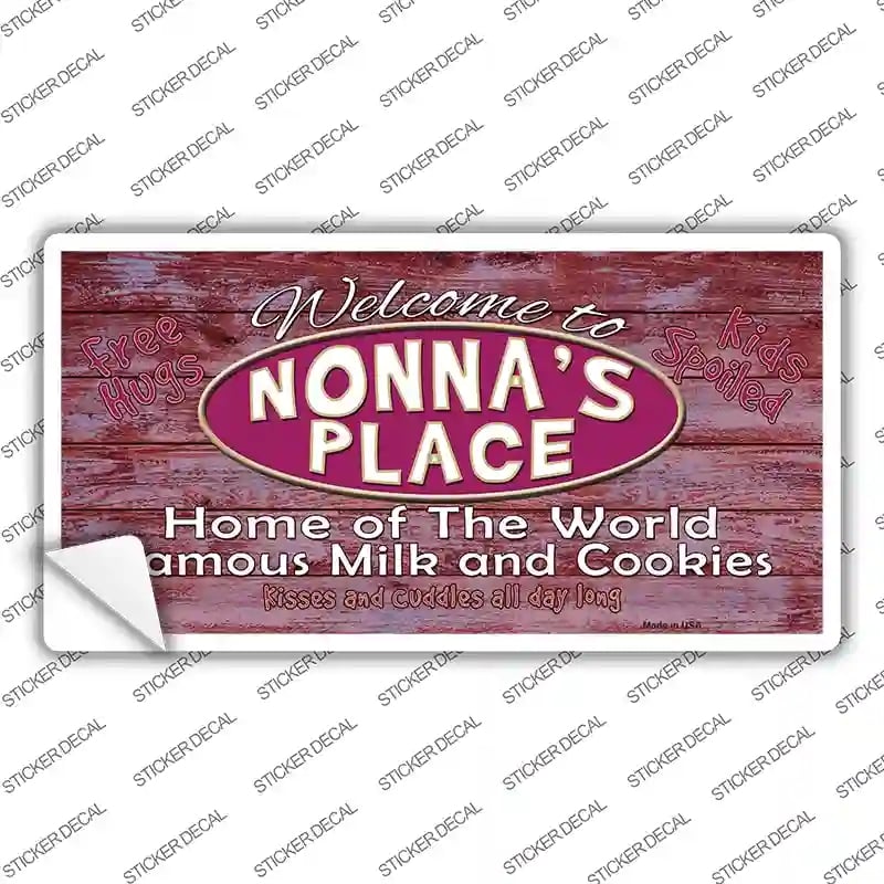 LP-8376s-XL Nonnas Place Novelty Sticker Decal, Extra Large