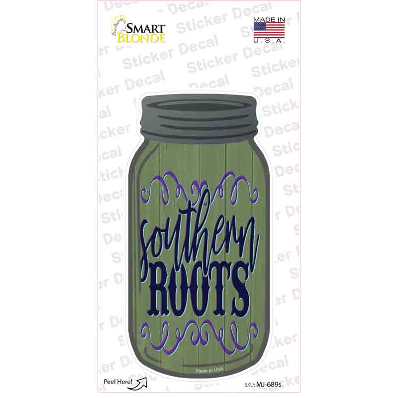 MJ-689s-M Southern Boots Novelty Mason Jar Sticker Decal, Medium