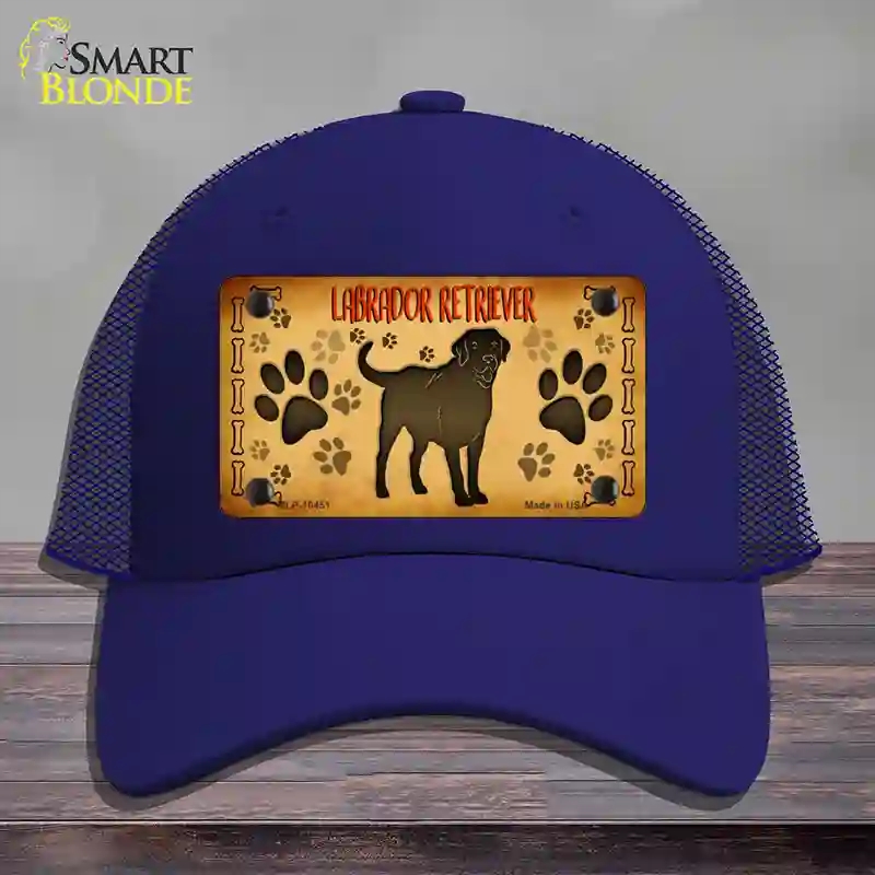 HAT18-MLP-10451 Labrador Retriever Novelty License Plate Hat, Mesh - Royal Blue