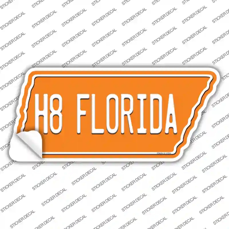 TN-059s-S H8 Florida Novelty Tennessee Shape Sticker Decal, Small