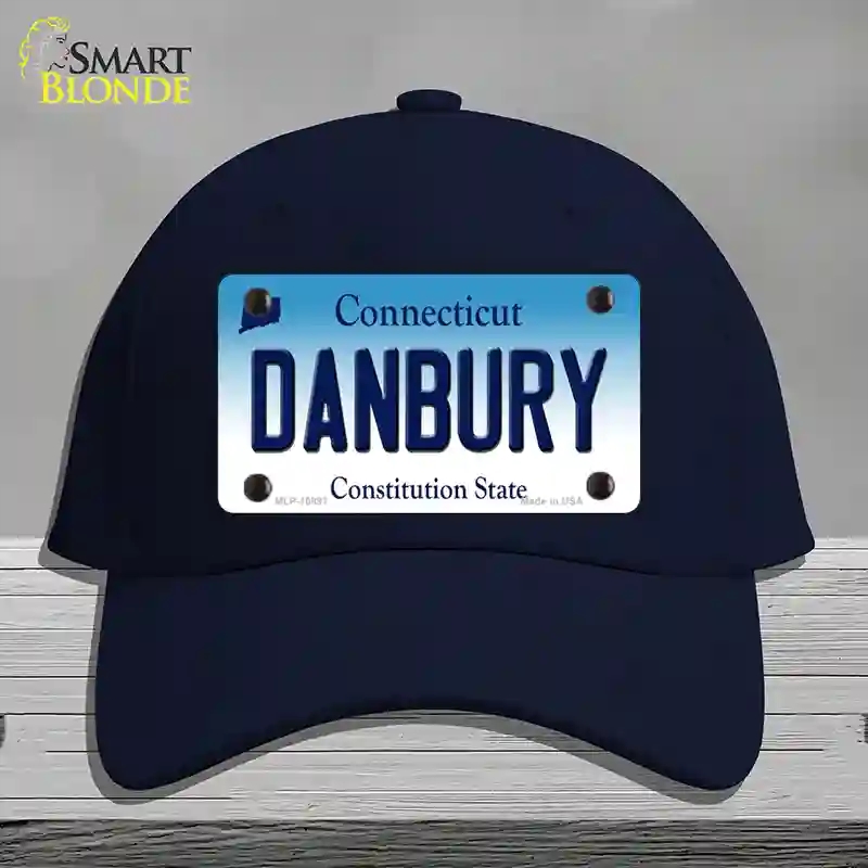 HAT20-MLP-10897 Danbury Connecticut Novelty License Plate Hat, Cotton - Navy