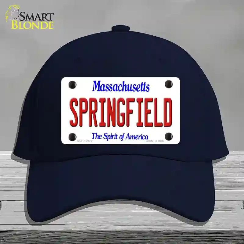 HAT20-MLP-10992 Springfield Massachusetts Novelty License Plate Hat, Cotton - Navy