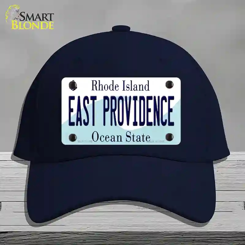 HAT20-MLP-11189 East Providence Rhode Island State Novelty License Plate Hat, Cotton - Navy
