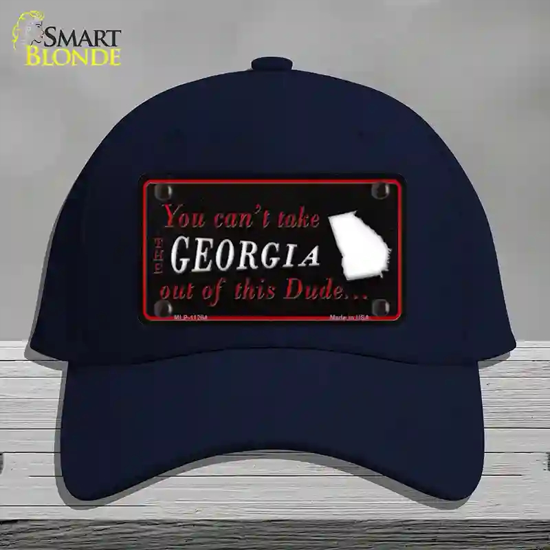 HAT20-MLP-11264 Georgia Dude Novelty License Plate Hat, Cotton - Navy