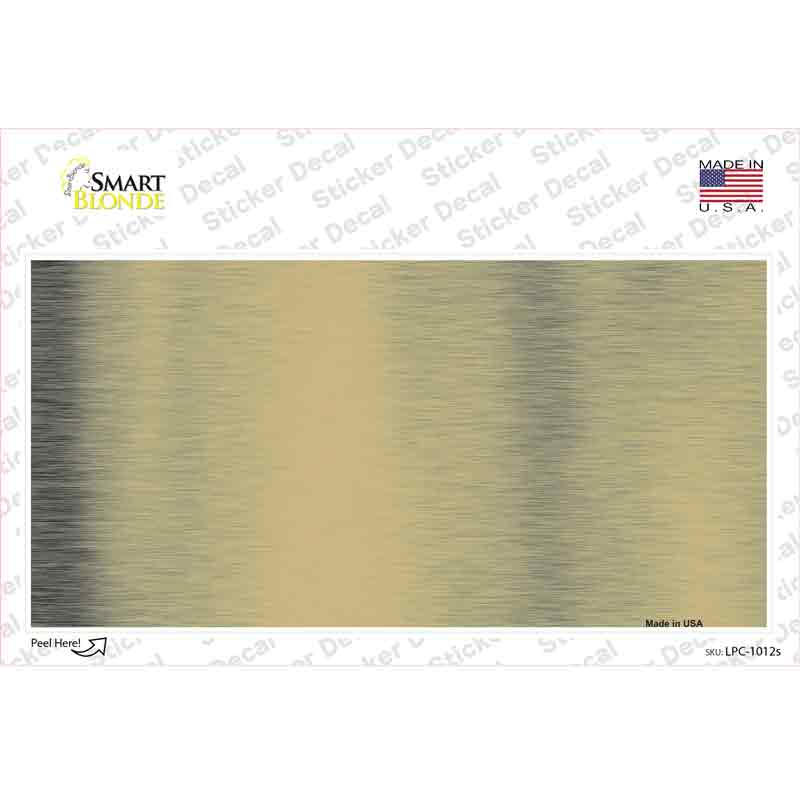 LPC-1012s-M Gold Metallic Solid Novelty Sticker Decal, Medium