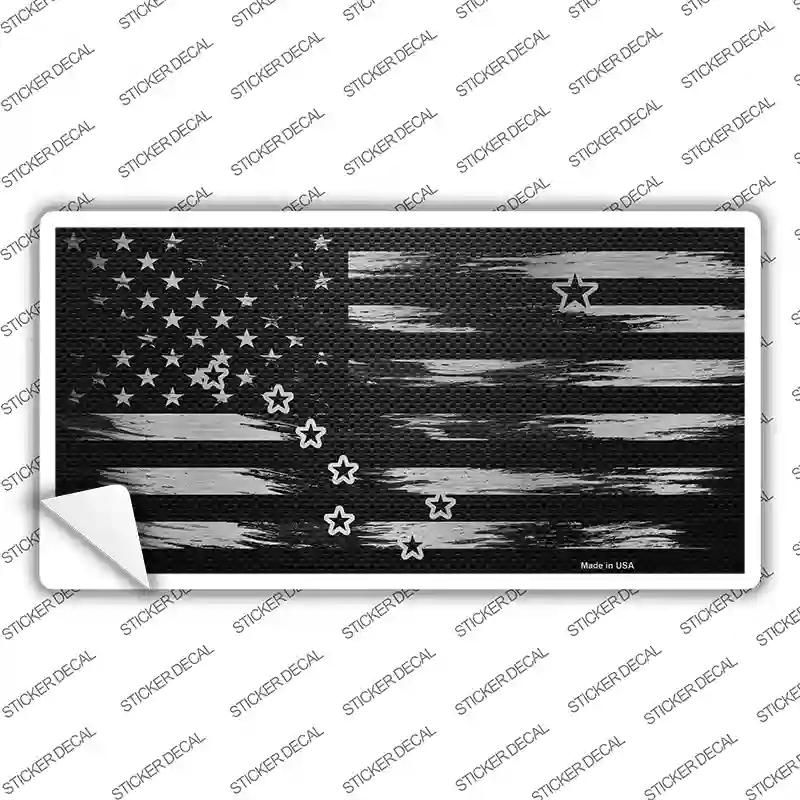 LPC-1094s-L Alaska Carbon Fiber Novelty Sticker Decal, Large