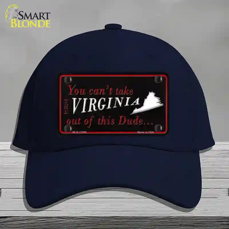 HAT20-MLP-11300 Virginia Dude Novelty License Plate Hat, Cotton - Navy