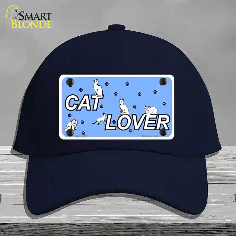 HAT20-MLP-1162 Cat Lover Novelty License Plate Hat, Cotton - Navy