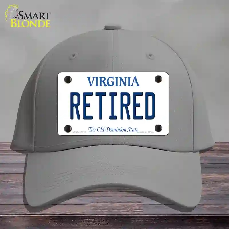 HAT23-MLP-10122 Retired Virginia Novelty License Plate Hat, Cotton - Gray
