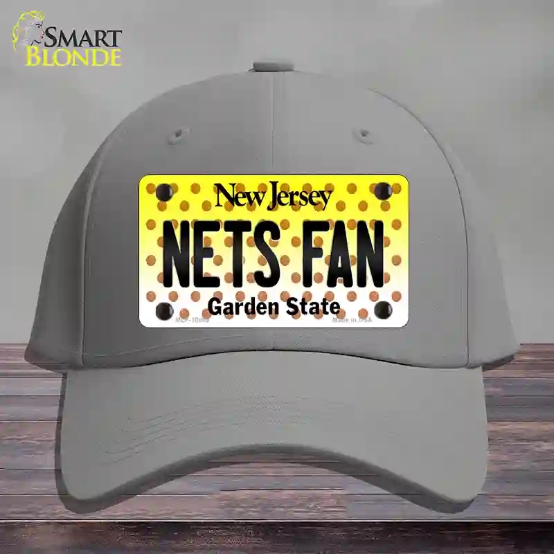 HAT23-MLP-10865 Nets Fan   Jersey Novelty License Plate Hat, Cotton - Gray