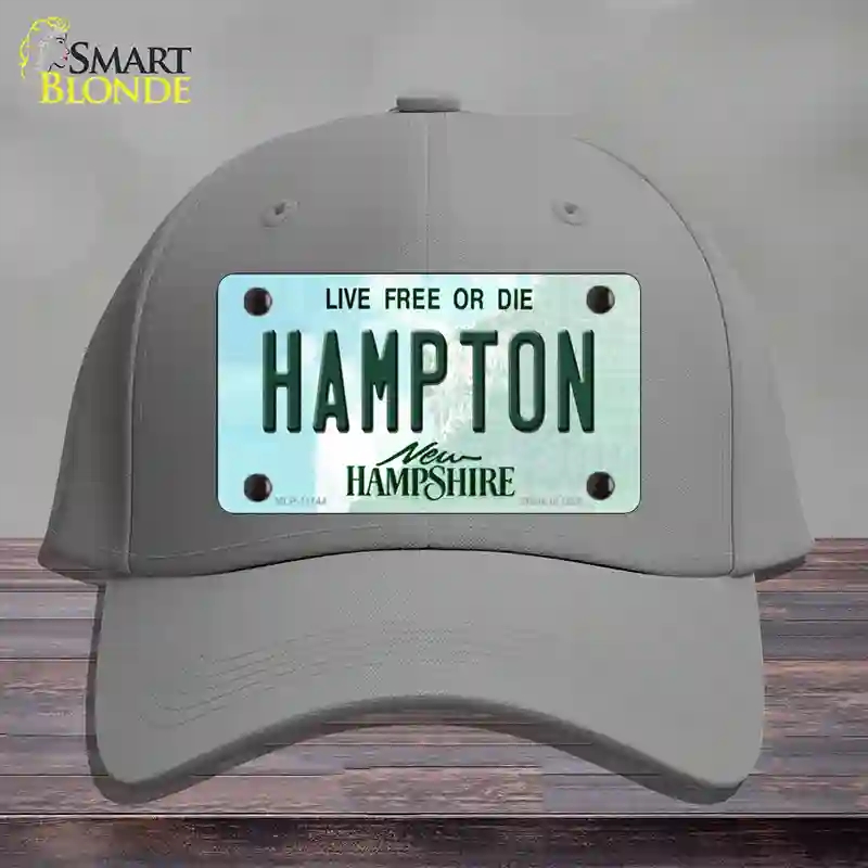 HAT23-MLP-11144 Hampton   Hampshire State Novelty License Plate Hat, Cotton - Gray