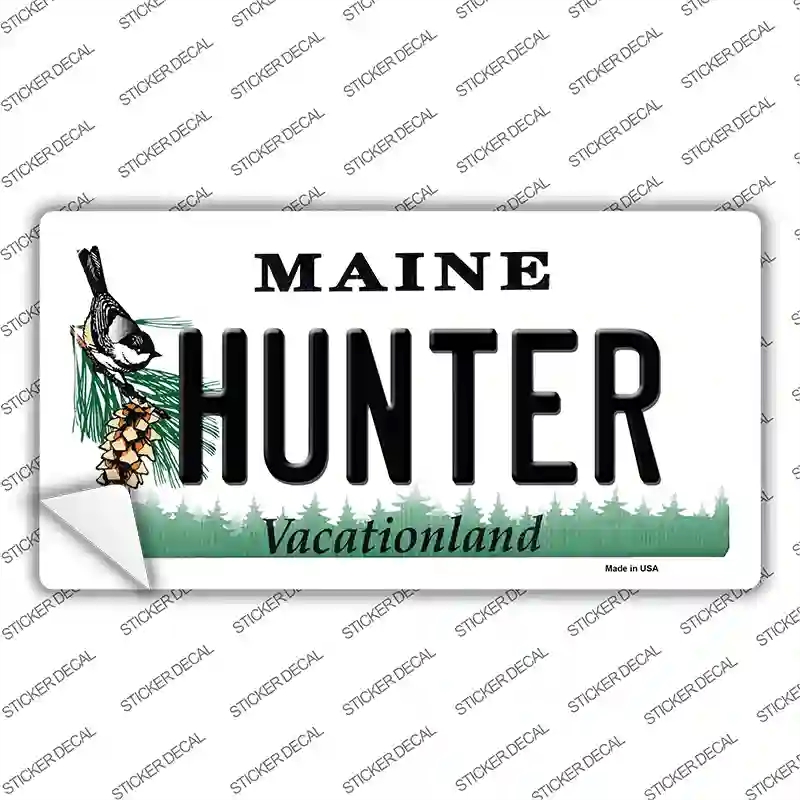 LP-10419s-S Hunter Maine Novelty Sticker Decal, Small