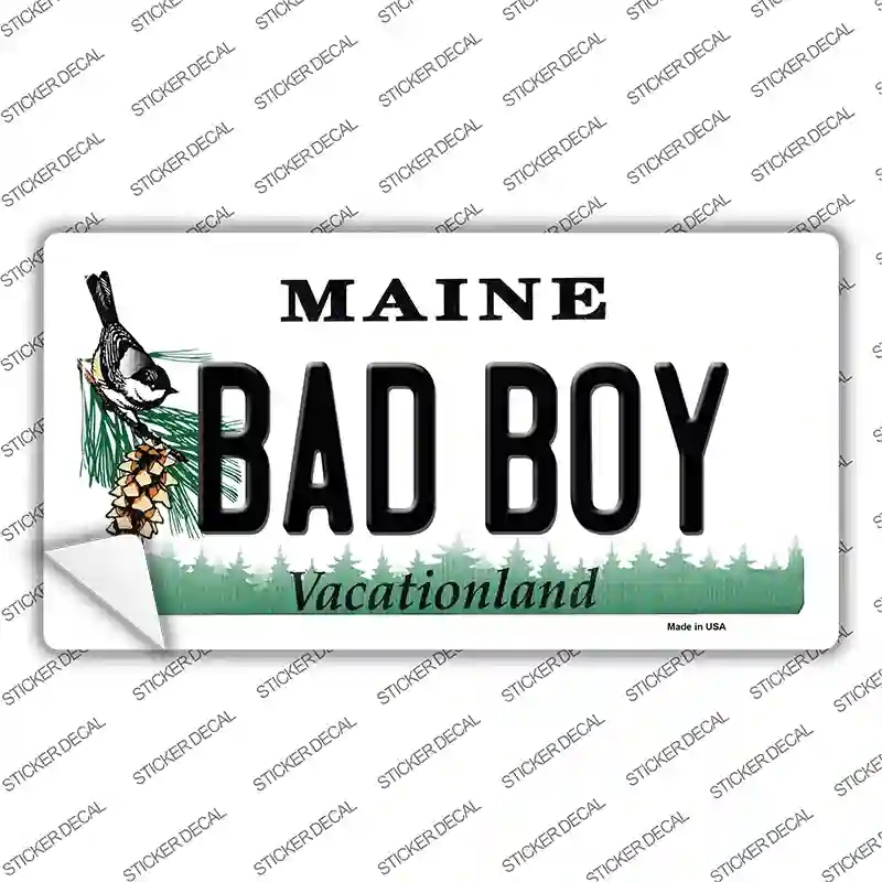 LP-10421s-S Bad Boy Maine Novelty Sticker Decal, Small