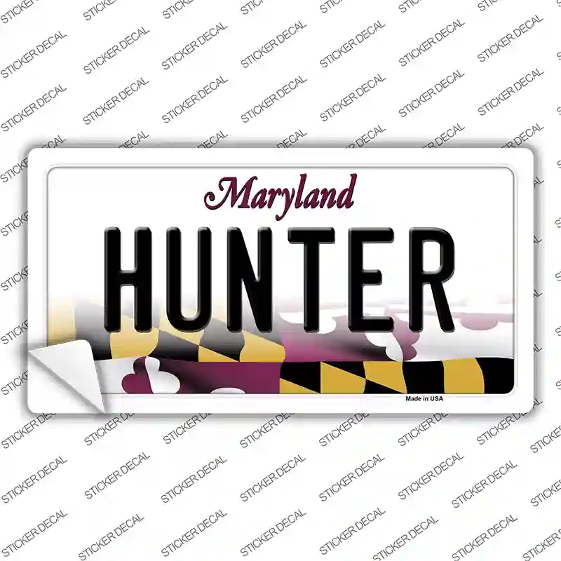 LP-10500s-L Hunter Maryland Novelty Sticker Decal, Large