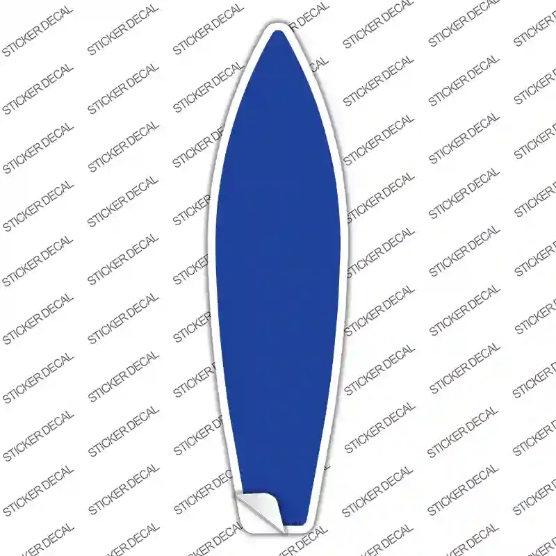 SB-004s-XL Blue Solid Novelty Surfboard Sticker Decal, Extra Large