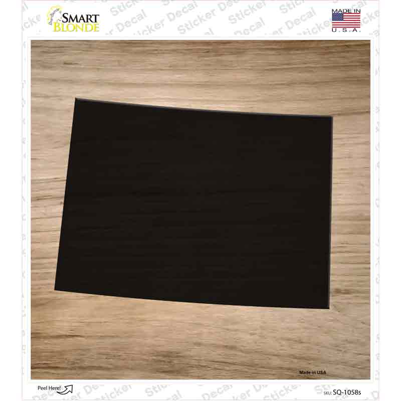 SQ-1058s-M Colorado Shape Letter Tile Novelty Square Sticker Decal, Medium