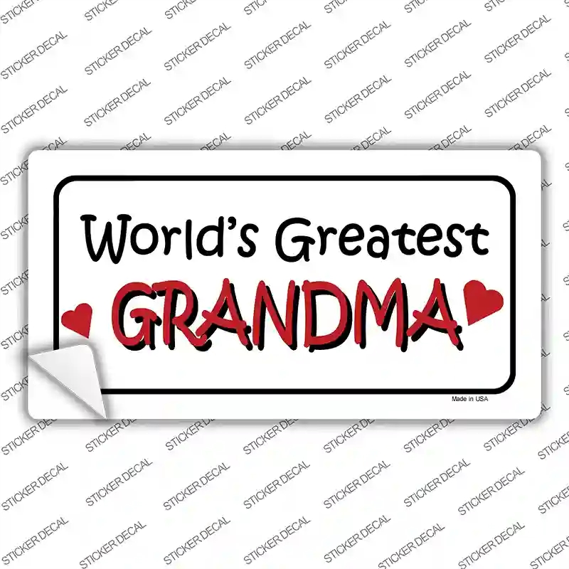 LP-273s-S Worlds Greatest Grandma Novelty Sticker Decal, Small