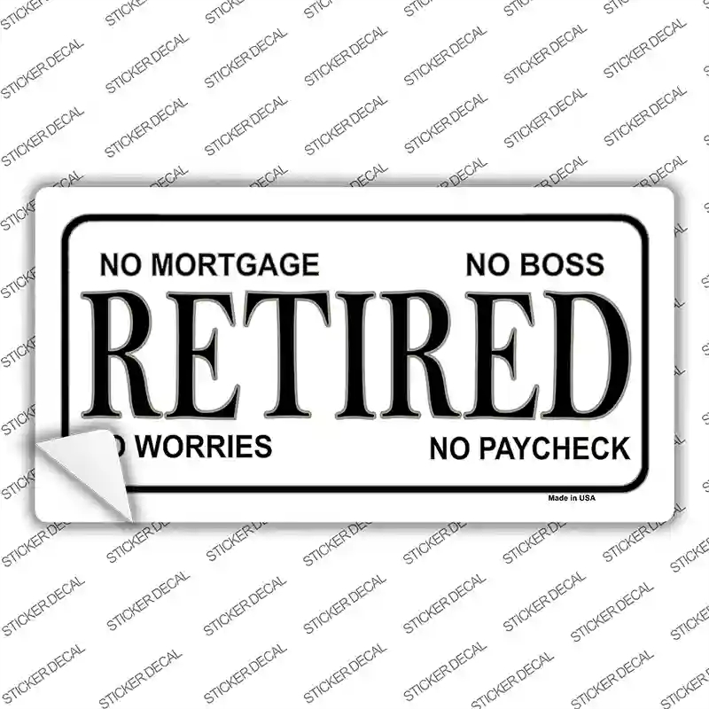 LP-276s-XL Retired No Worries Novelty Sticker Decal, Extra Large