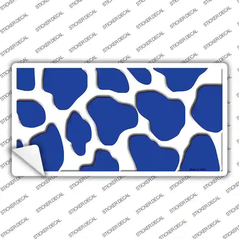 LP-2942s-XL Blue White Giraffe Novelty Sticker Decal, Extra Large