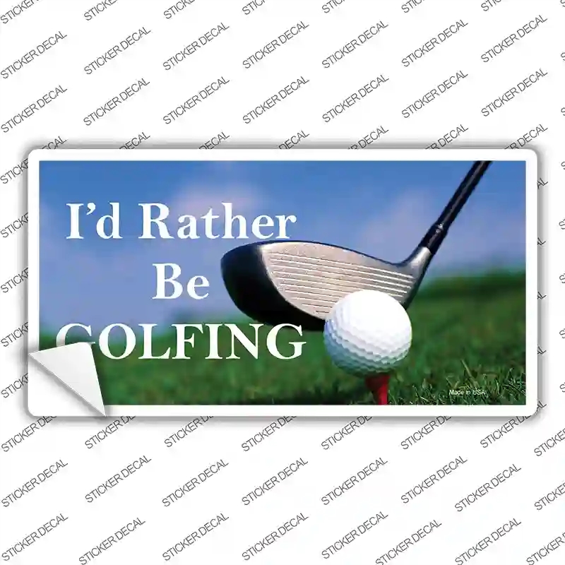 LP-319s-S Rather Be Golfing Novelty Sticker Decal, Small