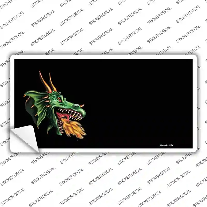 LP-3743s-XL Dragon Offset Customizable Novelty Sticker Decal, Extra Large