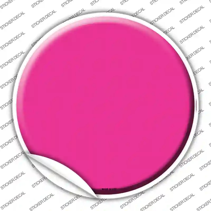 C-152s-S Pink Novelty Circle Sticker Decal, Small