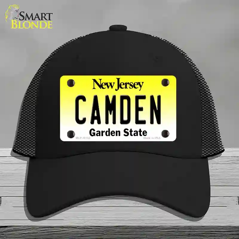 HAT01-MLP-10152 Camden   Jersey Novelty License Plate Hat, Mesh - Black
