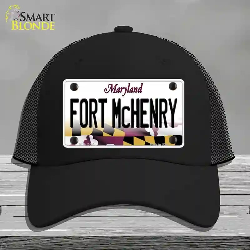 HAT01-MLP-10509 Fort McHenry Maryland Novelty License Plate Hat, Mesh - Black